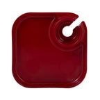Reusable Party Plates w/ Beverage Holder - Set of 4 - Red - Premium Kitchen Accessories from Fancy Panz - Just $19.95! Shop now at Pat's Monograms