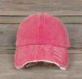 GIRLS Distressed Caps - Premium baseball cap from GRACE+EMMA by Southern Grace - Just $8.95! Shop now at Pat's Monograms
