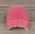 GIRLS Distressed Caps - Premium baseball cap from GRACE+EMMA by Southern Grace - Just $8.95! Shop now at Pat's Monograms