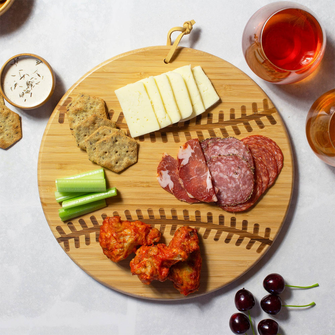 Baseball Shaped Cutting Board & Charcuterie Serving Tray - Premium Cutting Boards from Totally Bamboo - Just $22.95! Shop now at Pat's Monograms