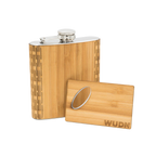 6 oz. Wooden Hip Flask & Matching Credit Card Bottle Opener - Premium Flask from WUDN Handcrafted - Just $35.95! Shop now at Pat's Monograms