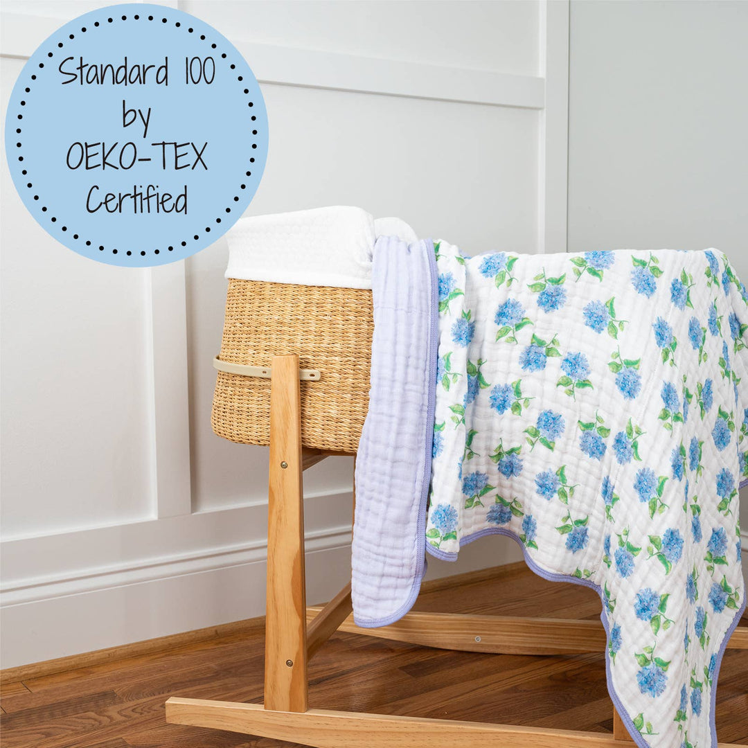 You Had Me At Hydrangea Baby Toddler Muslin Blanket - Premium Baby Blanket from LollyBanks - Just $29.95! Shop now at Pat's Monograms