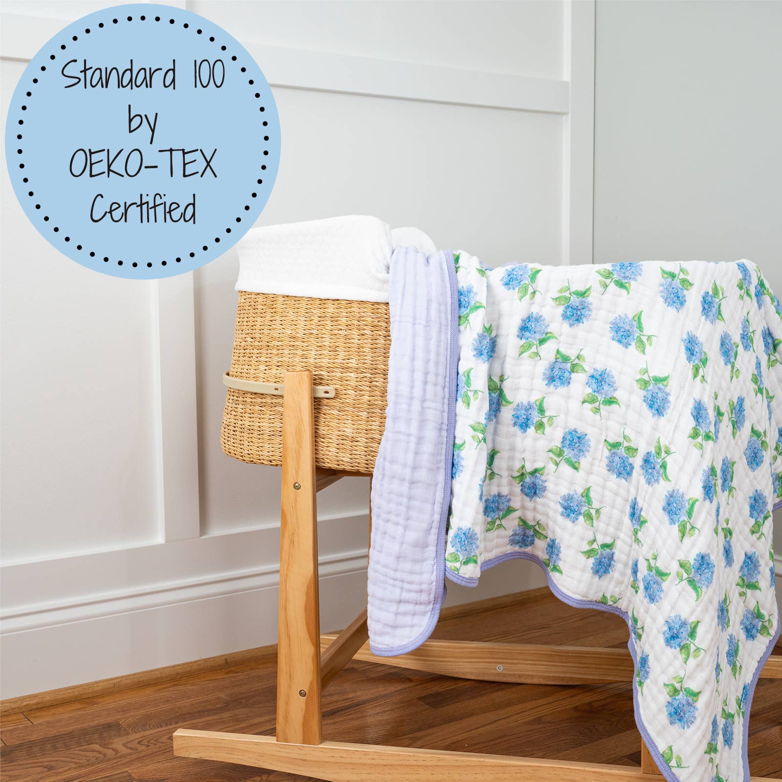 You Had Me At Hydrangea Baby Toddler Muslin Blanket - Premium Baby Blanket from LollyBanks - Just $29.95! Shop now at Pat's Monograms
