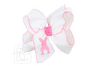 EMBROIDERED EASTER CROCHET EDGE BOWS - Premium Hair Bows from Beyond Creations, LLC - Just $18.95! Shop now at Pat's Monograms