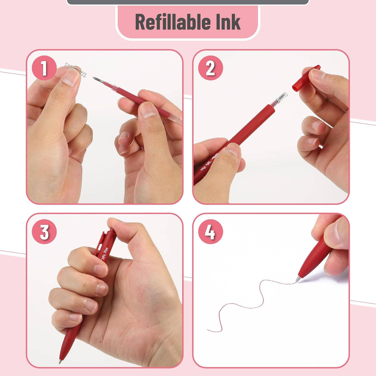 Vintage Gel Pens Retractable 12 Pack - Premium Art supplies from Mr. Pen - Just $10.95! Shop now at Pat's Monograms
