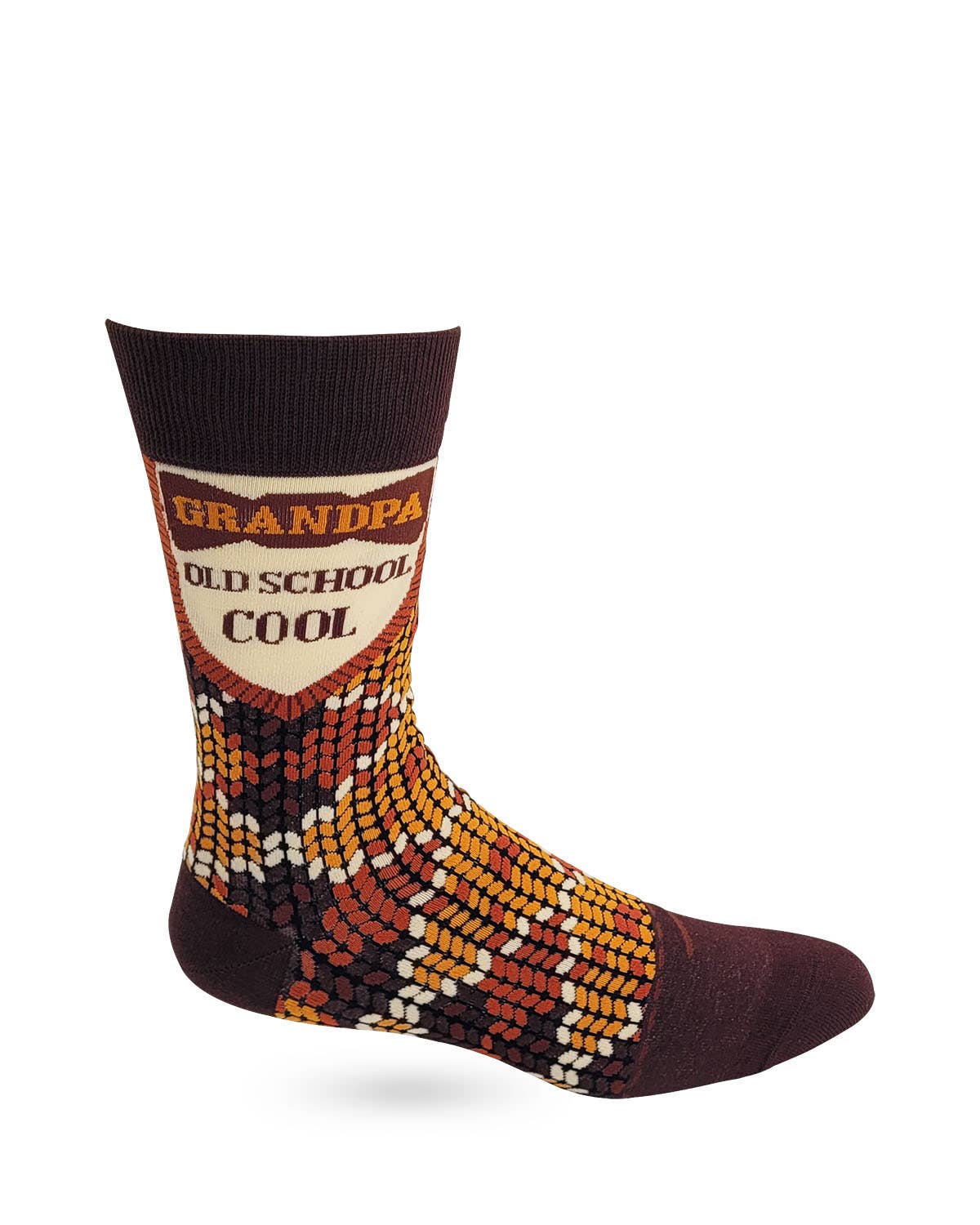 Grandpa Old School Cool Men's Novelty Crew Socks - Premium socks from Fabdaz - Just $11.95! Shop now at Pat's Monograms