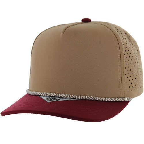 804 - 5 PANEL ROPE LASER CUT SNAPBACK BALL CAP - Premium baseball cap from Zion Brand - Just $12.95! Shop now at Pat's Monograms