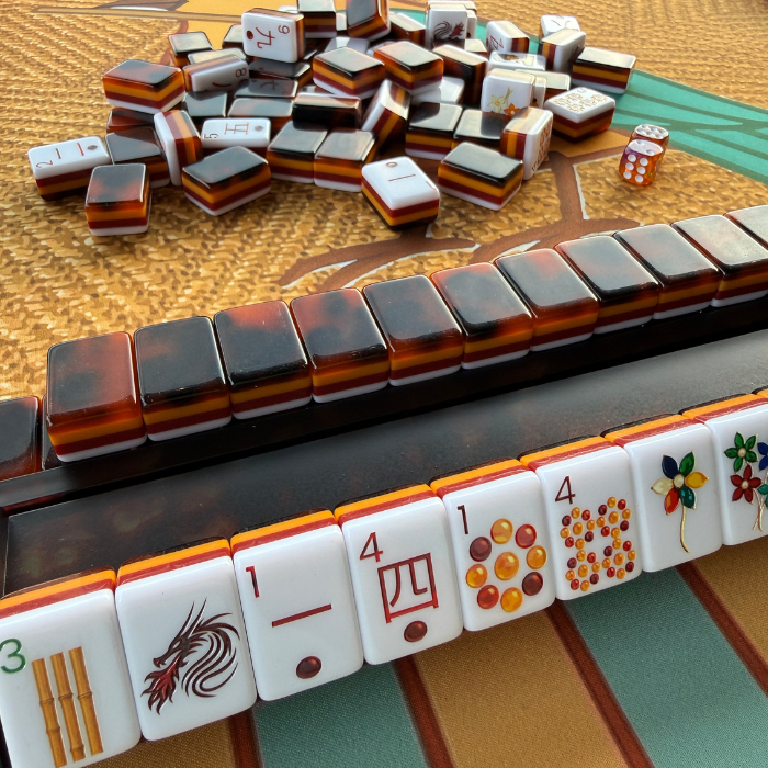 Tortoise Shell Mahjong Rack & Pusher Set – Mahjong Accessory - Premium Mahjong from Mahjong Studios - Just $72.95! Shop now at Pat's Monograms