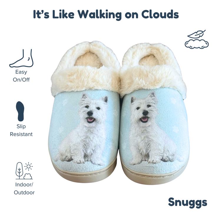 Westie Snuggs Slippers - Premium Slippers from E&S Pets - Just $24.95! Shop now at Pat's Monograms