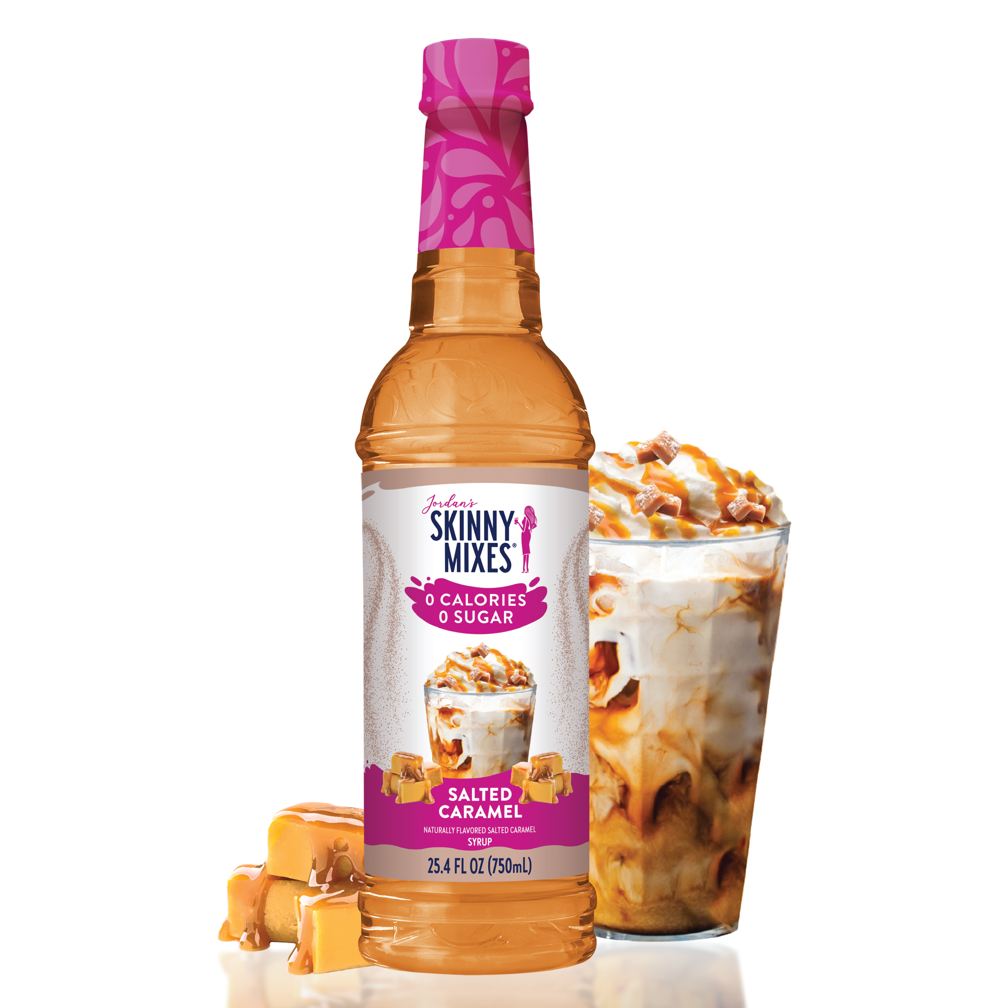 Sugar Free Salted Caramel Syrup - Premium  from Jordan's Skinny Mixes - Just $9.59! Shop now at Pat's Monograms