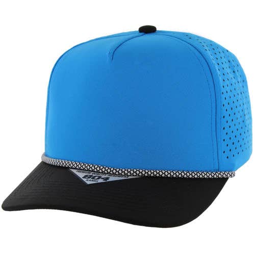 804 - 5 PANEL ROPE LASER CUT SNAPBACK BALL CAP - Premium baseball cap from Zion Brand - Just $12.95! Shop now at Pat's Monograms