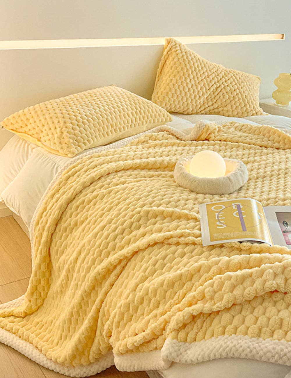 Home Decor Coral Fleece Soft Solid Color Blanket - Premium  from Sweetkama - Just $59! Shop now at Pat's Monograms