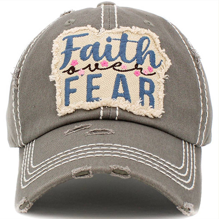 Faith Over Fear Hat - Premium Hat from Your Fashion Wholesale - Just $22.95! Shop now at Pat's Monograms