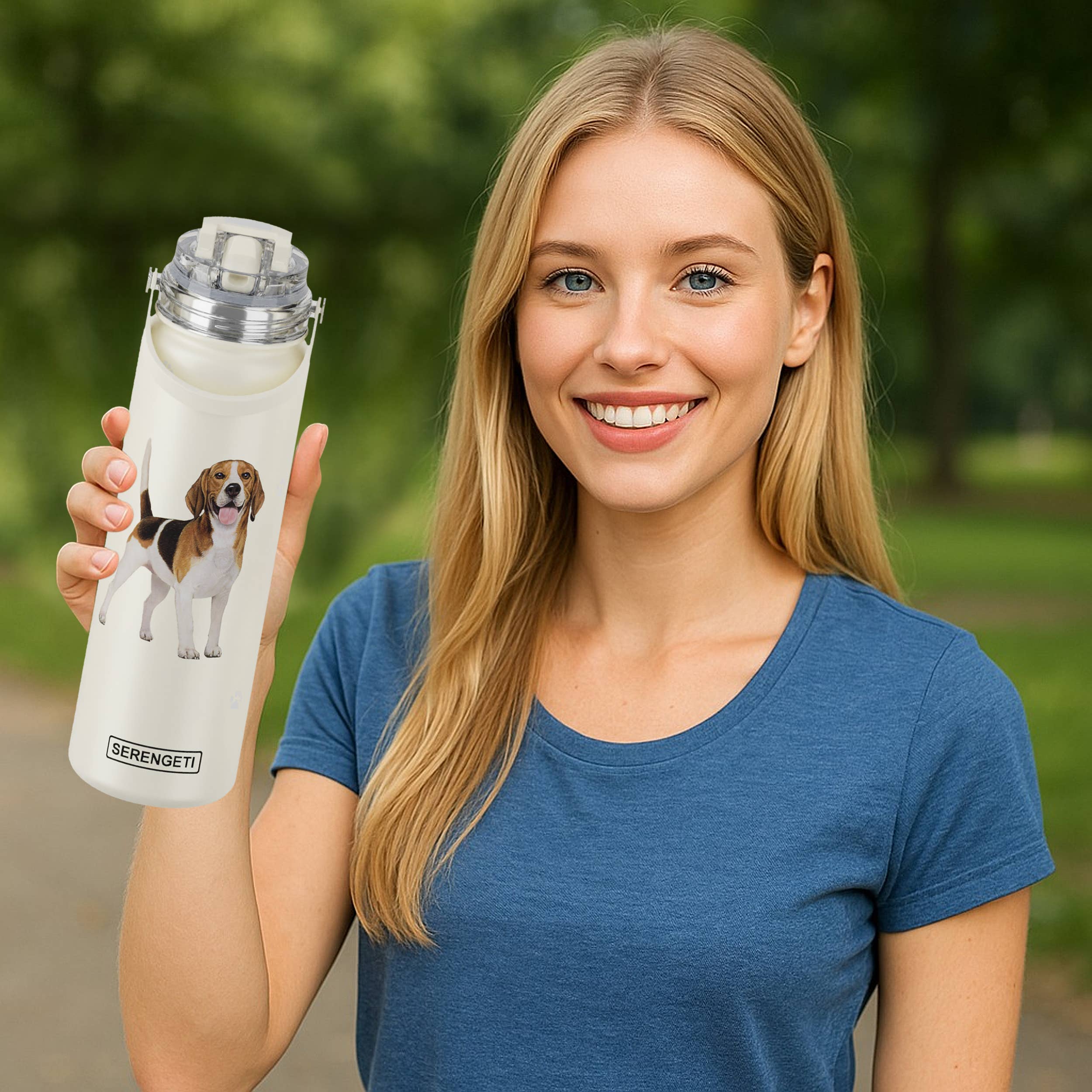 Beagle - Stainless Steel Water Bottle - Leak Proof - 24oz - Premium water bottle from E&S Pets - Just $29.99! Shop now at Pat's Monograms