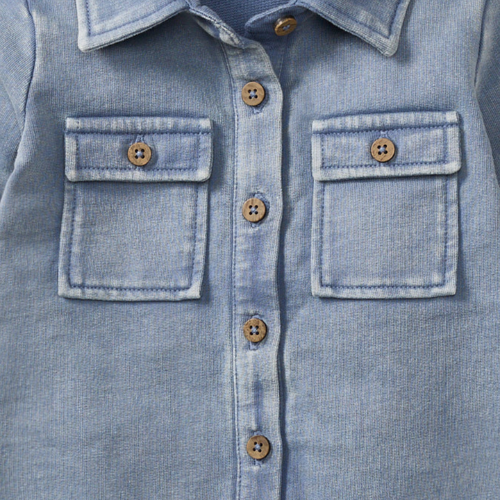 Acid Wash Infant Jumpsuit - Premium Baby & Toddler Outfits from Burt's Bees Baby - Just $24.95! Shop now at Pat's Monograms