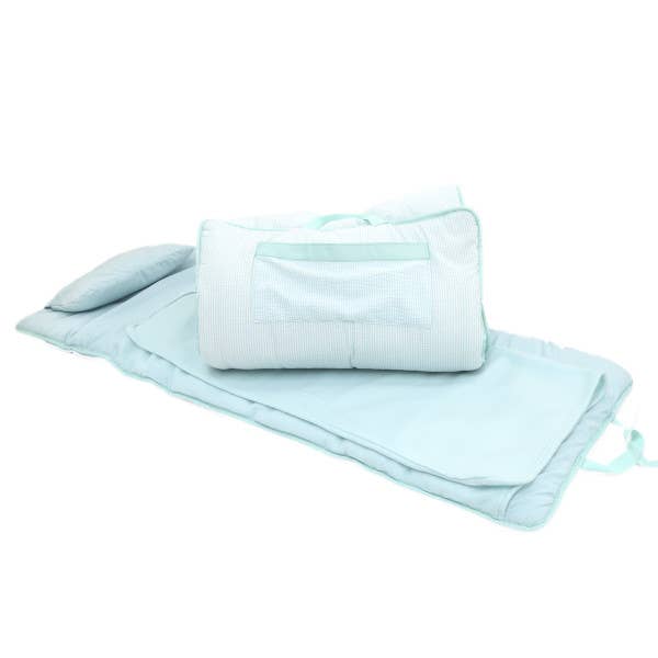 Mint Seersucker Nap Roll - Premium Napmat from Mint - Just $44.95! Shop now at Pat's Monograms