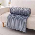 Ultra Soft Ribbed Blanket - Plush Flannel Throw - Premium blankets from FLUFFERY - Just $21.95! Shop now at Pat's Monograms