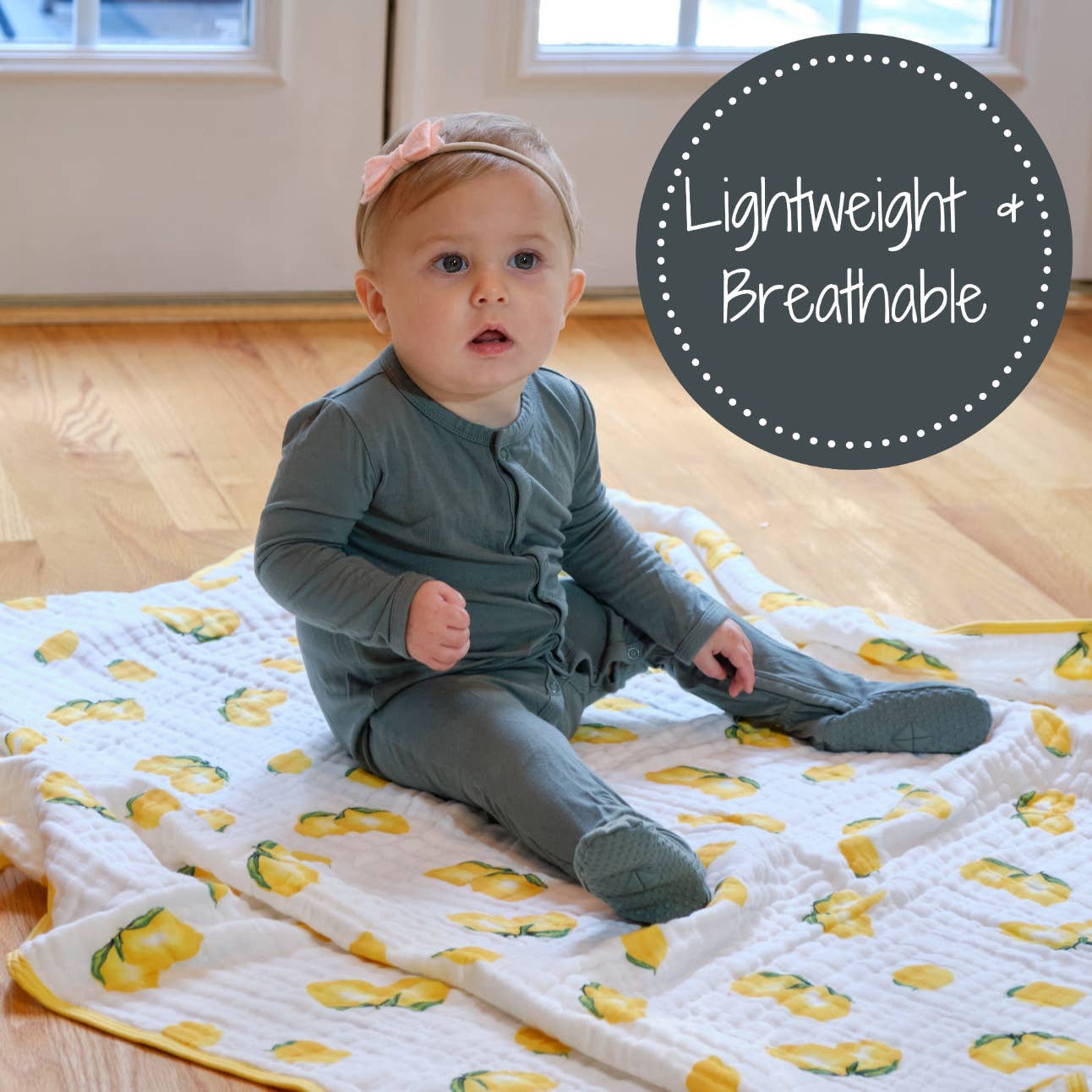 Main Squeeze Baby Todller Muslin Blanket - Premium Swaddle from LollyBanks - Just $29.95! Shop now at Pat's Monograms