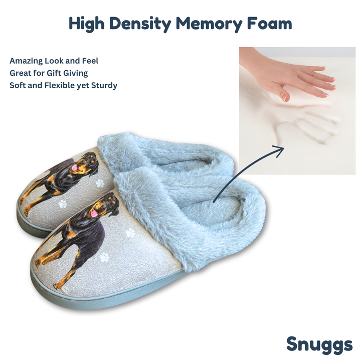 Rottweiler Snuggs Slippers - Premium Slippers from E&S Pets - Just $24.95! Shop now at Pat's Monograms