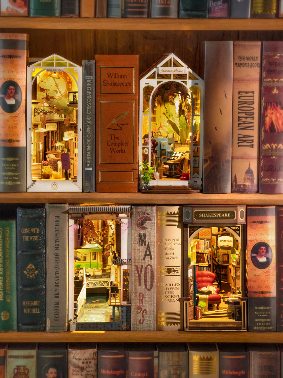 Rolife Bookstore DIY Book Nook Kit - Premium gift item from Magnote - Just $42.95! Shop now at Pat's Monograms