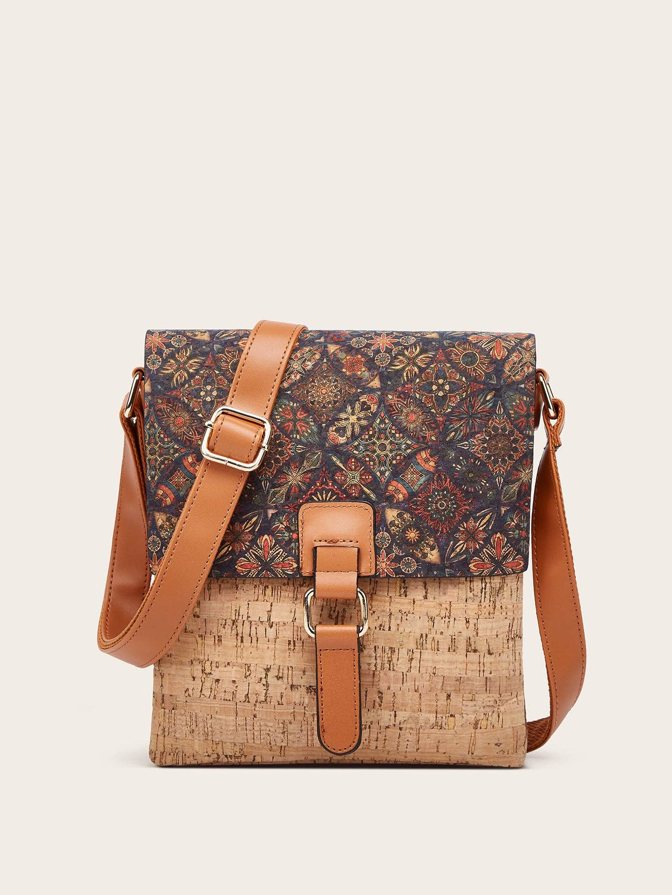 Cork Shoulder Bag Vintage Style Crossbody Bag - Premium Handbag from Golden Hour Boutique - Just $48.95! Shop now at Pat's Monograms