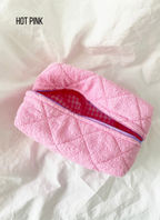 Regular Size Make Up Bag - TERRY: ONE SIZE / ALMOND - Premium  from LoveLina - Just $16! Shop now at Pat's Monograms