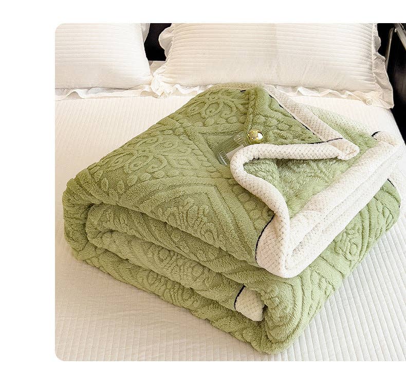 Home Decor Coral Fleece Soft Blanket - Premium  from Sweetkama - Just $44! Shop now at Pat's Monograms
