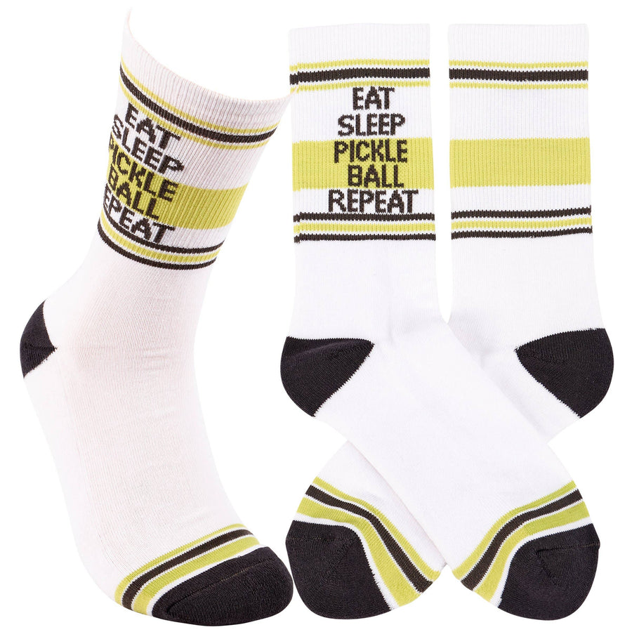 Eat Sleep Pickleball Socks - Premium Socks from Primitives by Kathy - Just $11.50! Shop now at Pat's Monograms