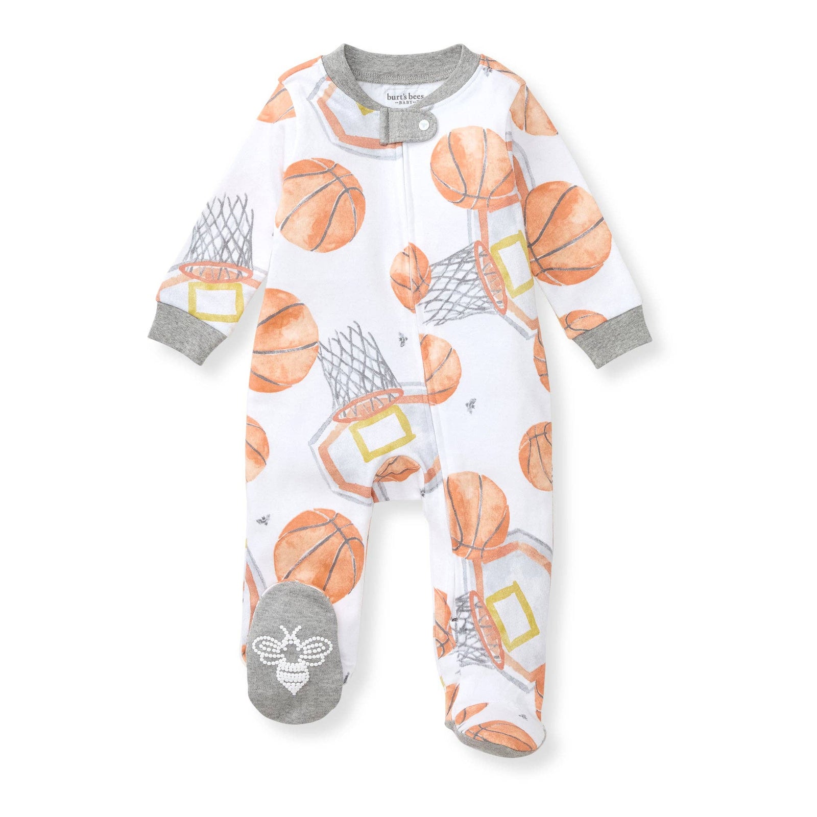 Basketball Sleep & Play - Premium Baby Sleepwear from Burt's Bees Baby - Just $14.95! Shop now at Pat's Monograms
