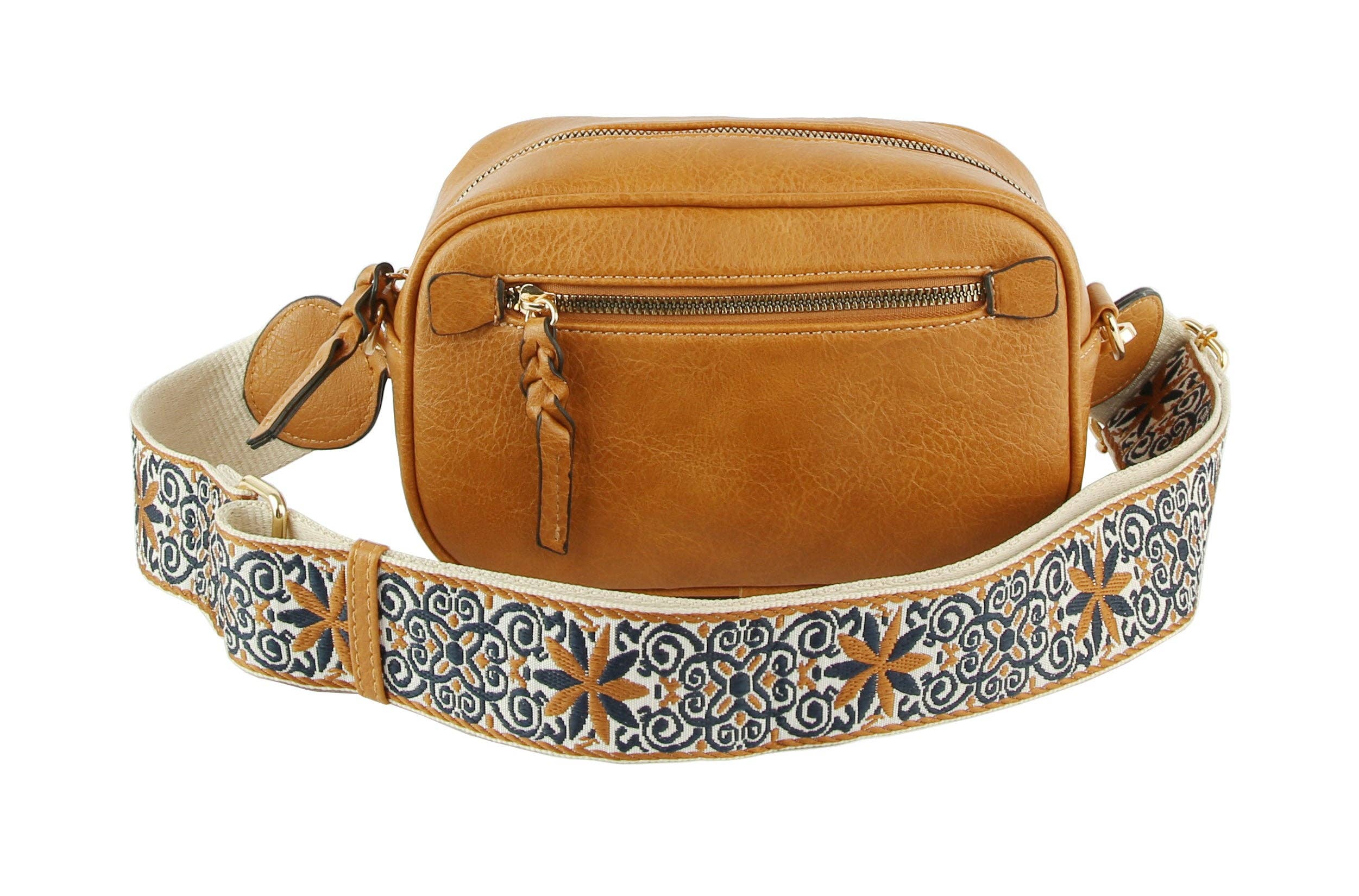 Boho Guitar Strap Women's Crossbody Bag - Premium Bags and Totes from MiMi Wholesale - Just $29.87! Shop now at Pat's Monograms