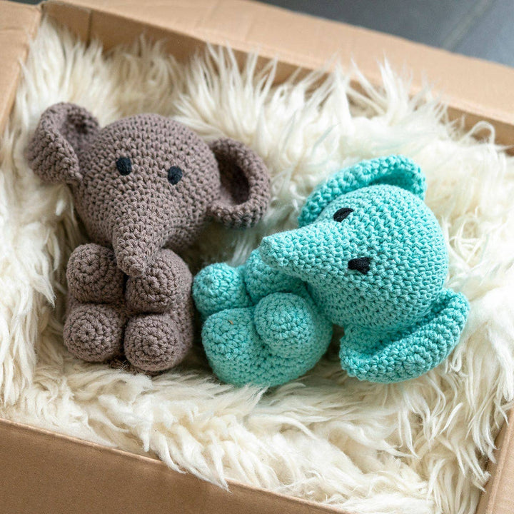 DIY Crochet Set Elephant Eco Barbante Spring - Premium Baby Gift from Hoooked - Just $11.94! Shop now at Pat's Monograms