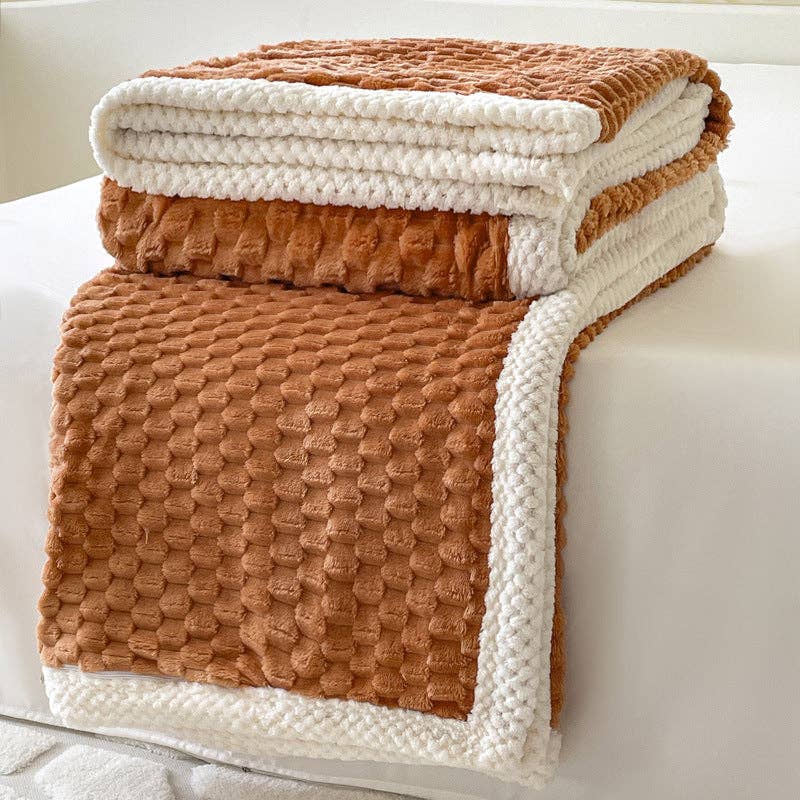 Home Decor Coral Fleece Soft Solid Color Blanket - Premium  from Sweetkama - Just $59! Shop now at Pat's Monograms