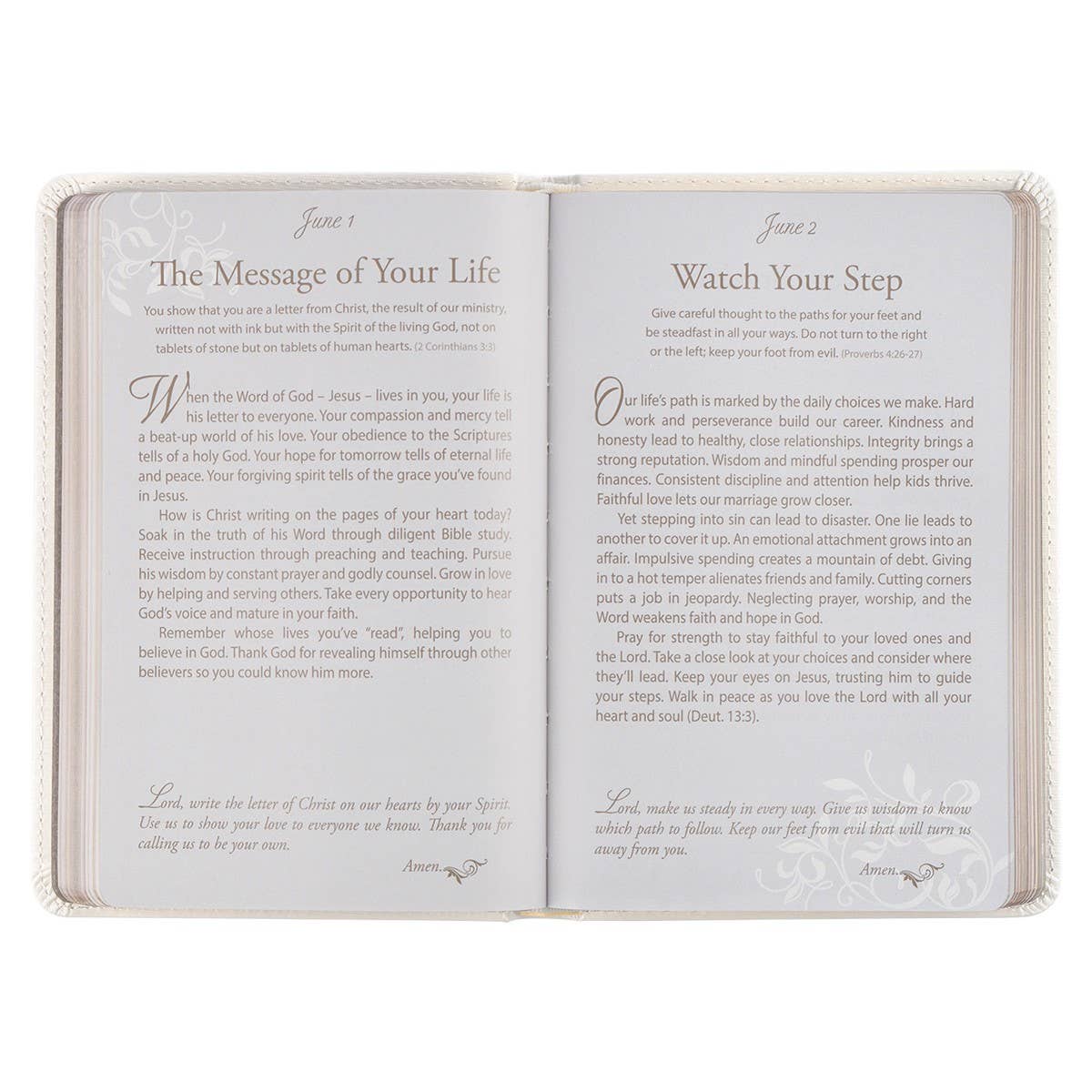Mr. & Mrs. 366 Devotions for Couples White Faux Leather Devo - Premium Books and Devotionals from Christian Art Gifts - Just $16.99! Shop now at Pat's Monograms