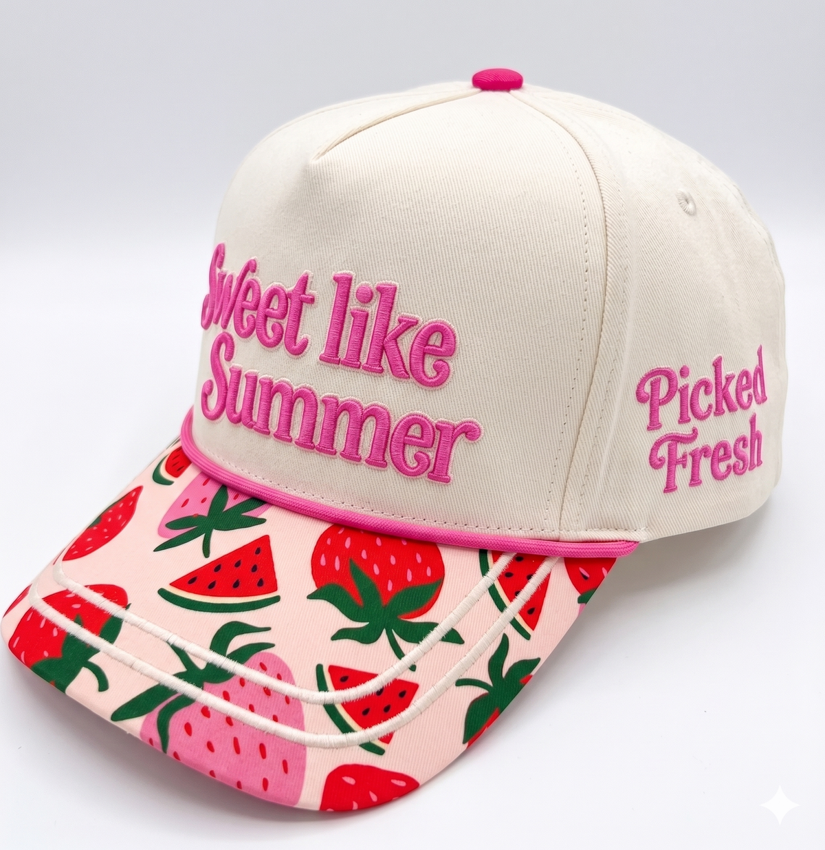 Sweet Like Summer Watermelon Strawberry Baseball cap
