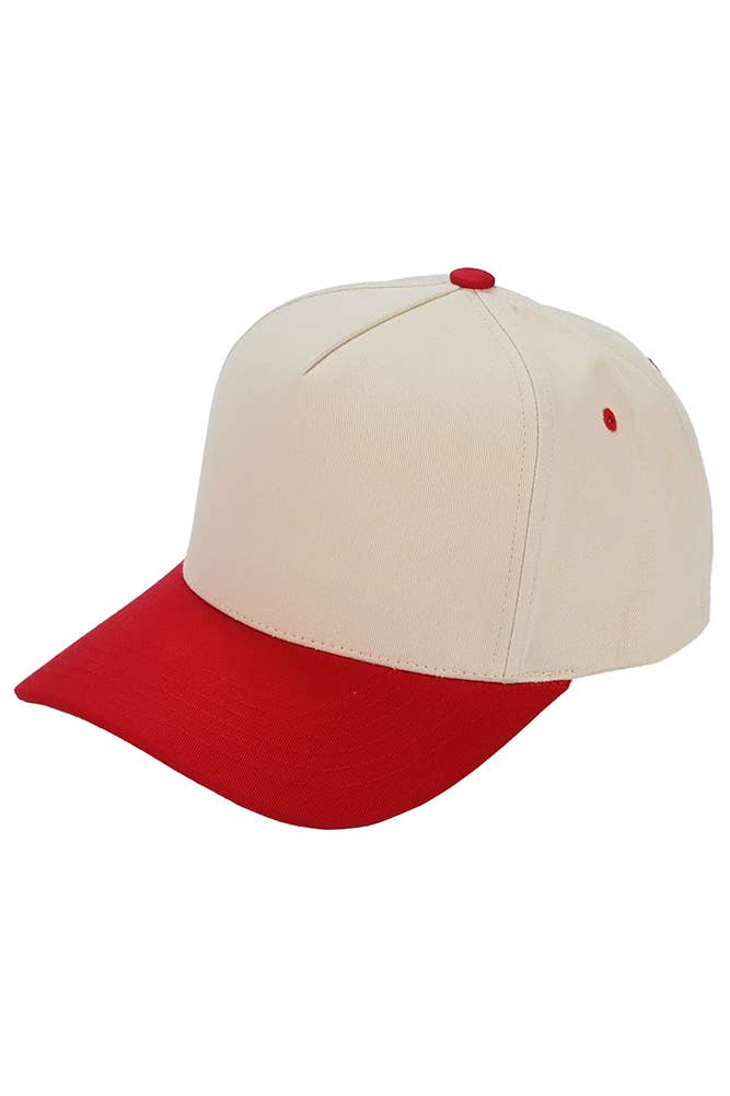 C.C Two Tone Canvas Trucker Hat Baseball Cap - Premium baseball cap from Hana - Just $12! Shop now at Pat's Monograms