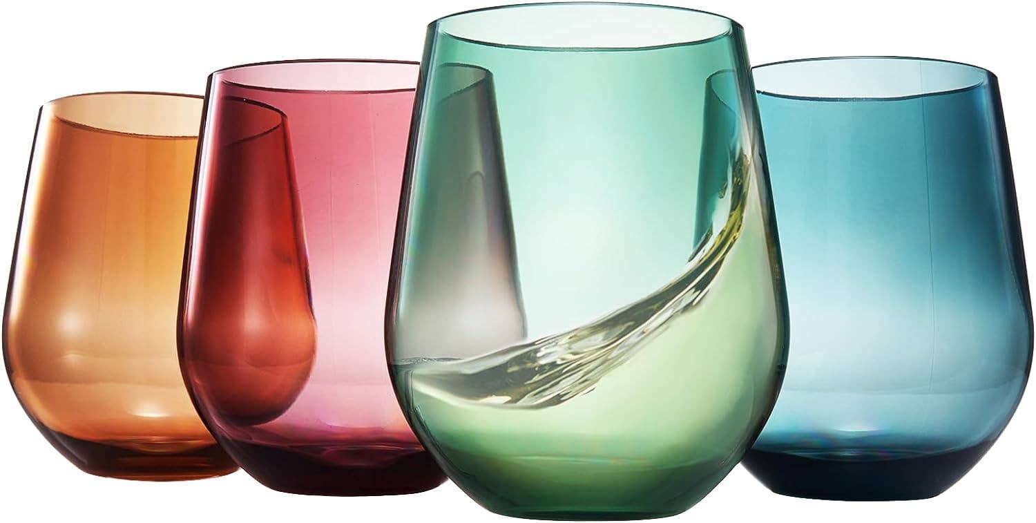 Shatterproof Tritan Stemless Wine Glasses, Set of 4 - Premium  from The Wine Savant / Khen Glassware - Just $26.95! Shop now at Pat's Monograms