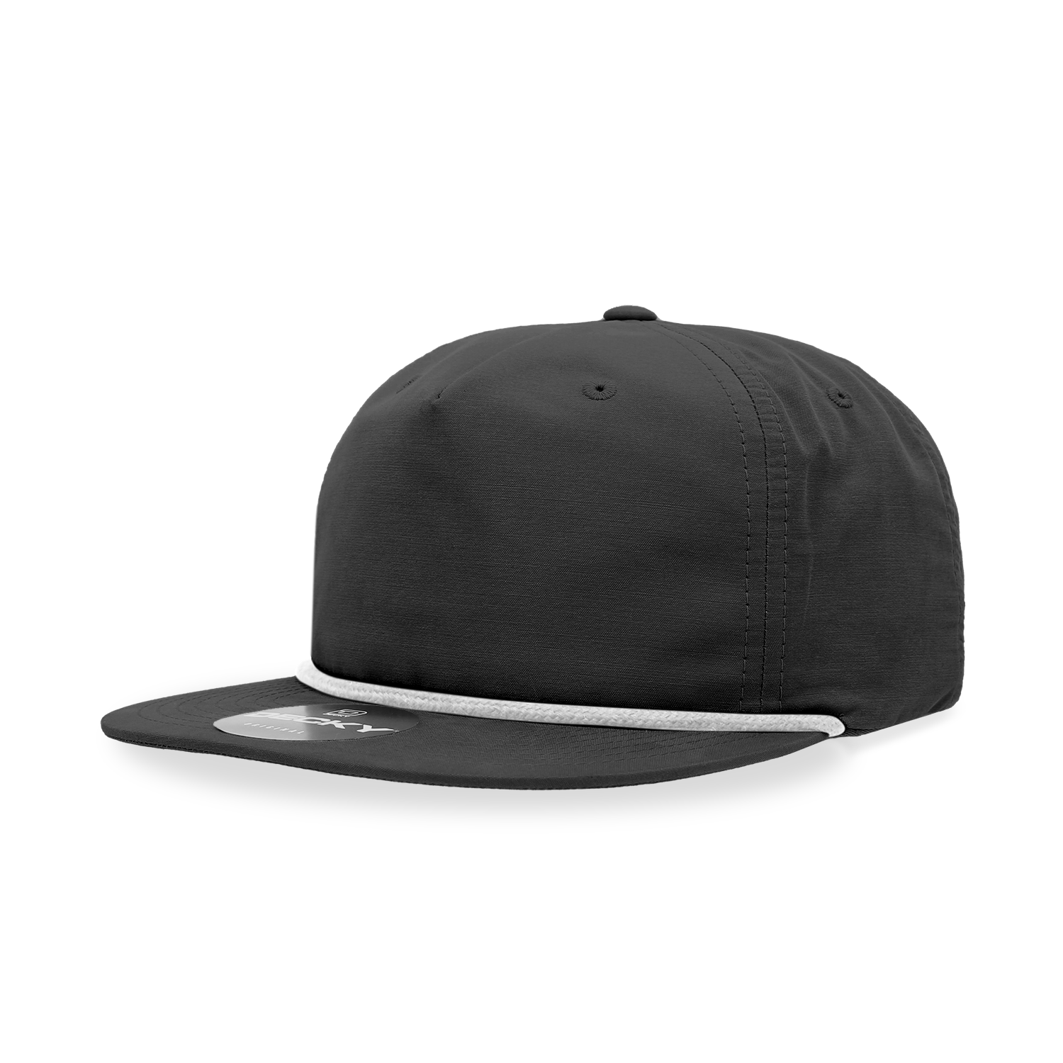 Decky 6032 Classic Rope Cap, 5 Panel Flat Bill Hat, Snapback - Premium Caps from The Park Wholesale - Just $14.95! Shop now at Pat's Monograms