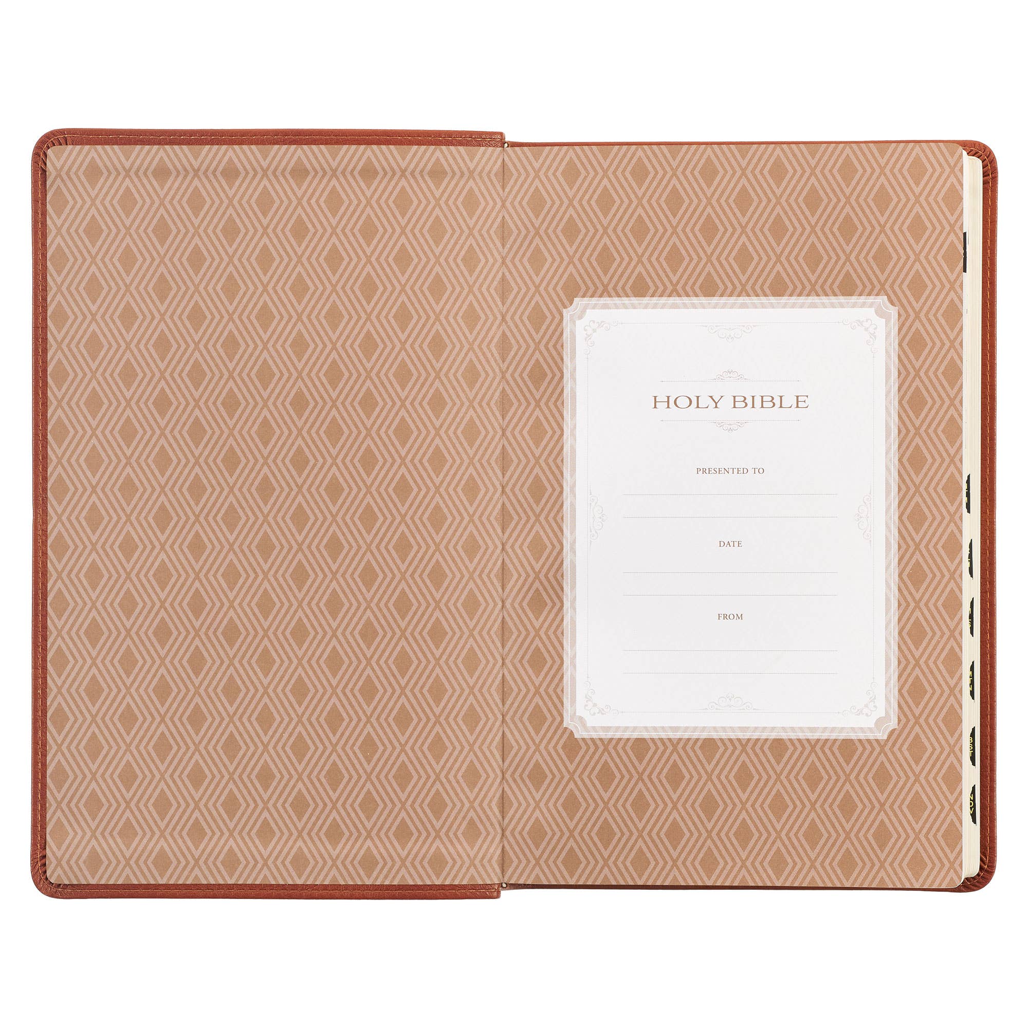 Brown Faux Leather Giant Print King James Bible - Premium Books and Devotionals from Christian Art Gifts - Just $39.99! Shop now at Pat's Monograms