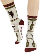 Wine Down Crew Sock One Size - Premium Socks from Lazy One - Just $9.95! Shop now at Pat's Monograms