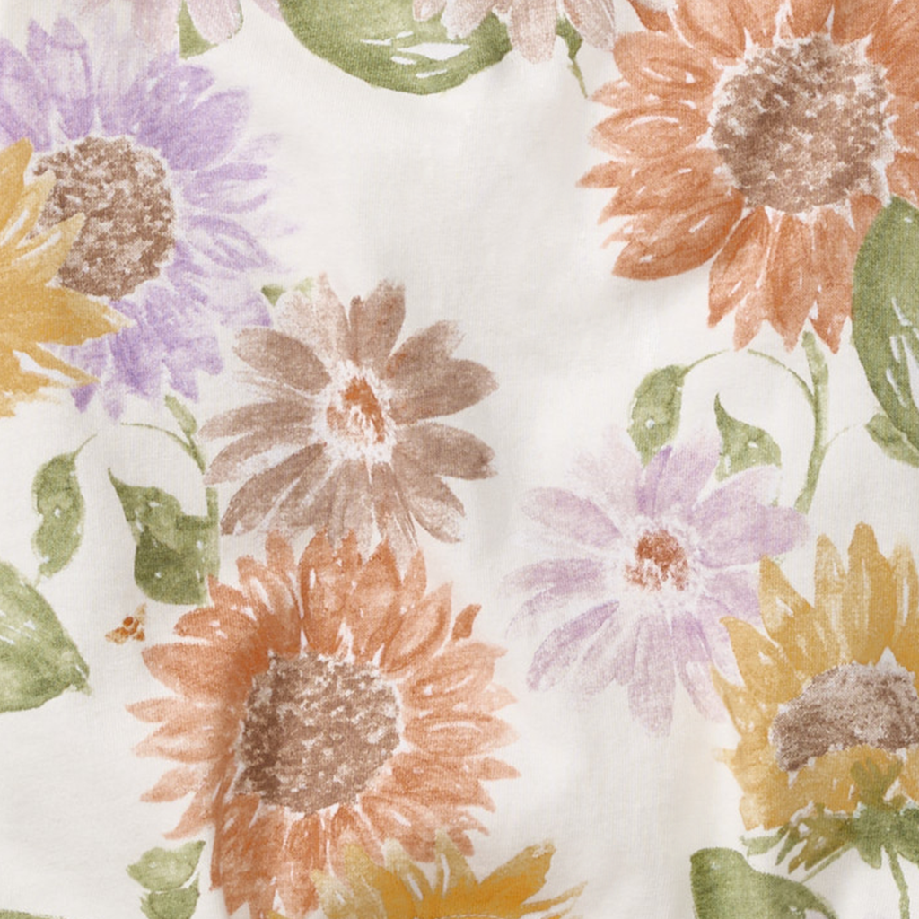 Sweet Sunflowers Jumpsuit - Premium Baby & Toddler Outfits from Burt's Bees Baby - Just $20! Shop now at Pat's Monograms