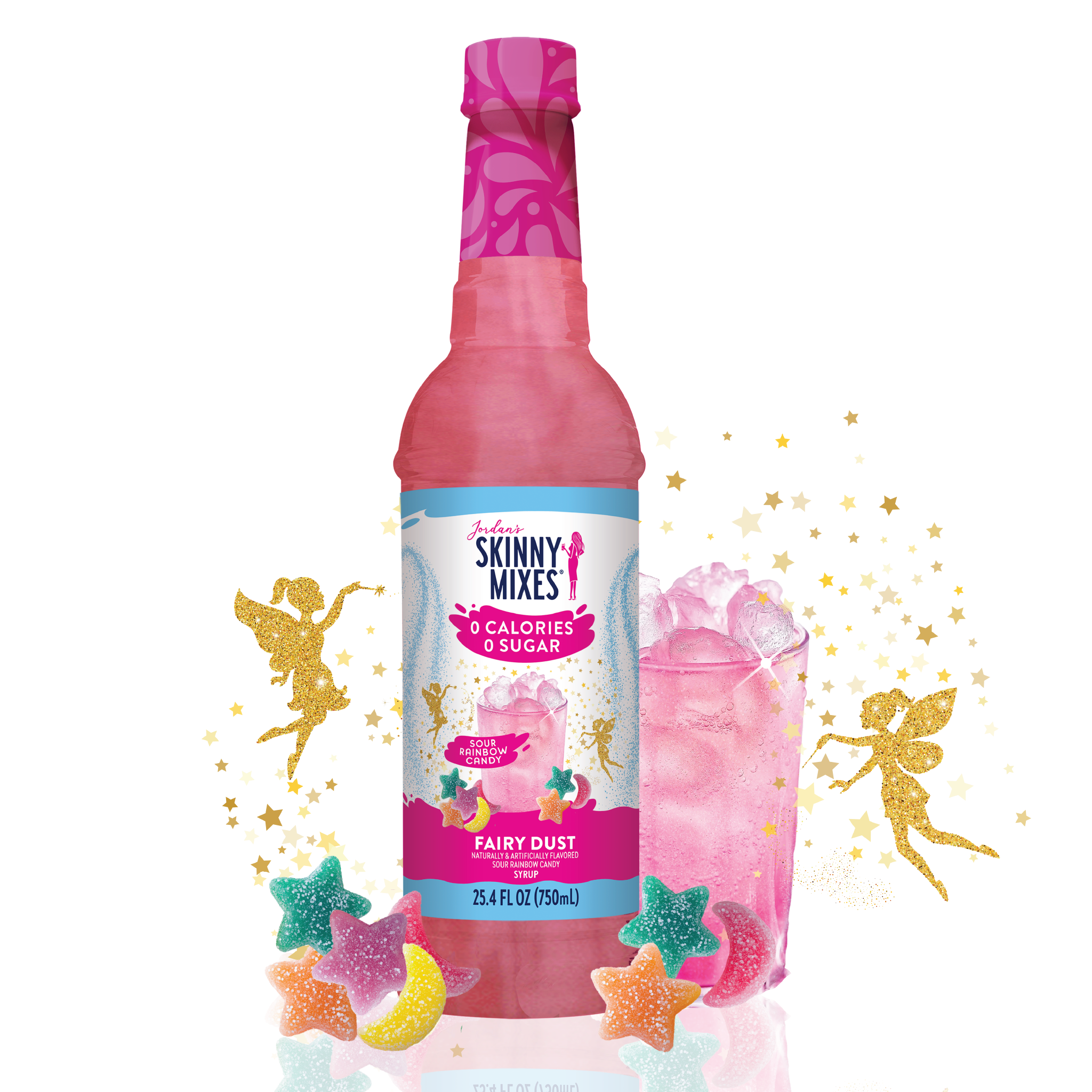 Sugar Free Sour Fairy Dust Syrup - Premium drink mix from Jordan's Skinny Mixes - Just $9.59! Shop now at Pat's Monograms