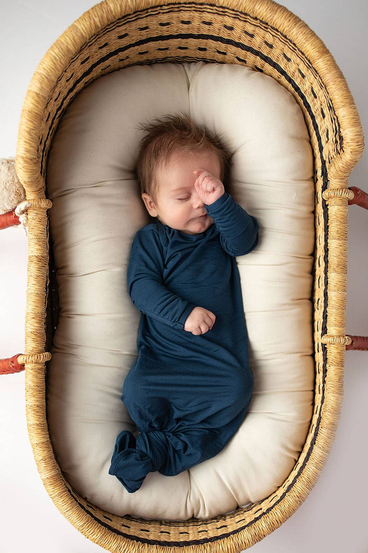 Navy Blue Knotted Gown - Premium  from Three Little Tots - Just $26.95! Shop now at Pat's Monograms