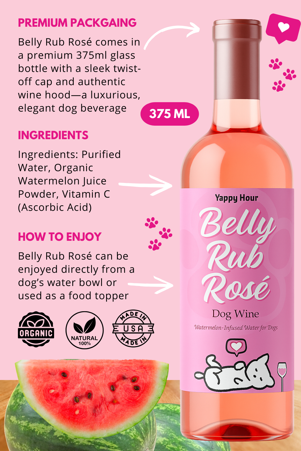 Dog Wine Bundle | Rose, Sauv, Pawsecco — Yappy Hour pet lovers