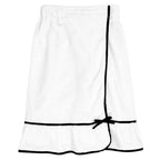 Spa Wrap - Warm White + Black Trim - Premium spa wrap from Bella Sleep + Spa - Just $40! Shop now at Pat's Monograms