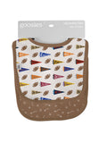 Varsity Football Flags - Bib Set - Premium Baby Accessories from Goosies - Just $25.95! Shop now at Pat's Monograms