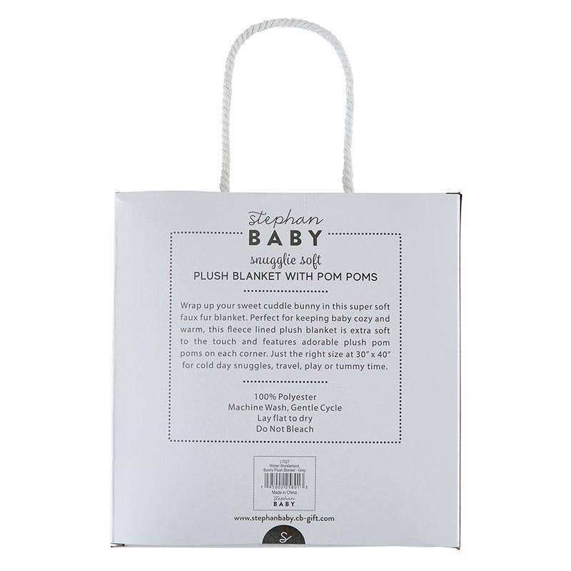 Winter Wonderland Bunny Plush Blanket - Premium Baby Blanket from Stephan Baby by Creative Brands - Just $36.95! Shop now at Pat's Monograms