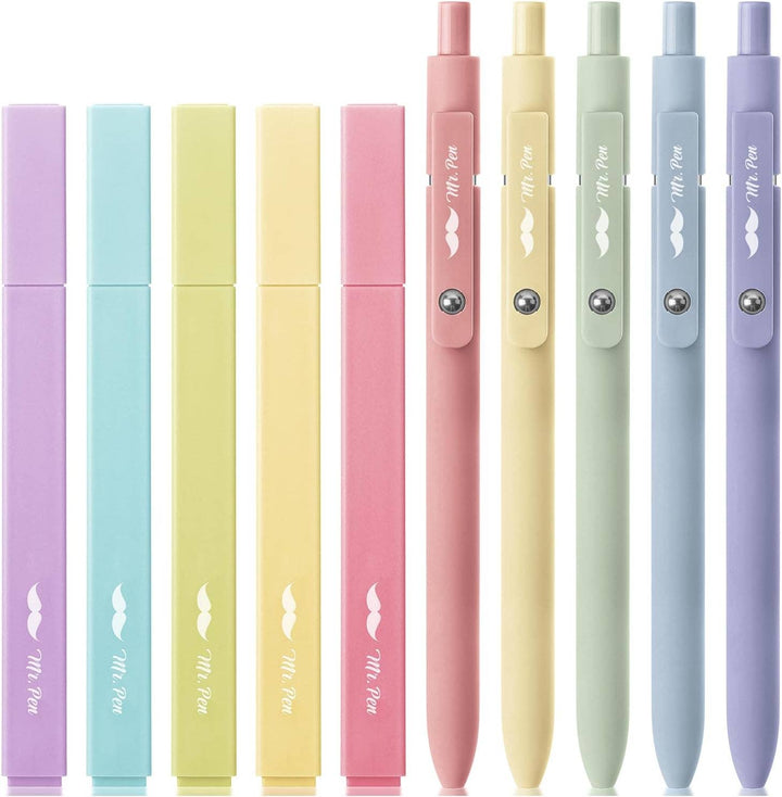 Mr. Pen Aesthetic Highlighters & Gel Pens Collection - Premium Art supplies from Mr. Pen - Just $10.95! Shop now at Pat's Monograms