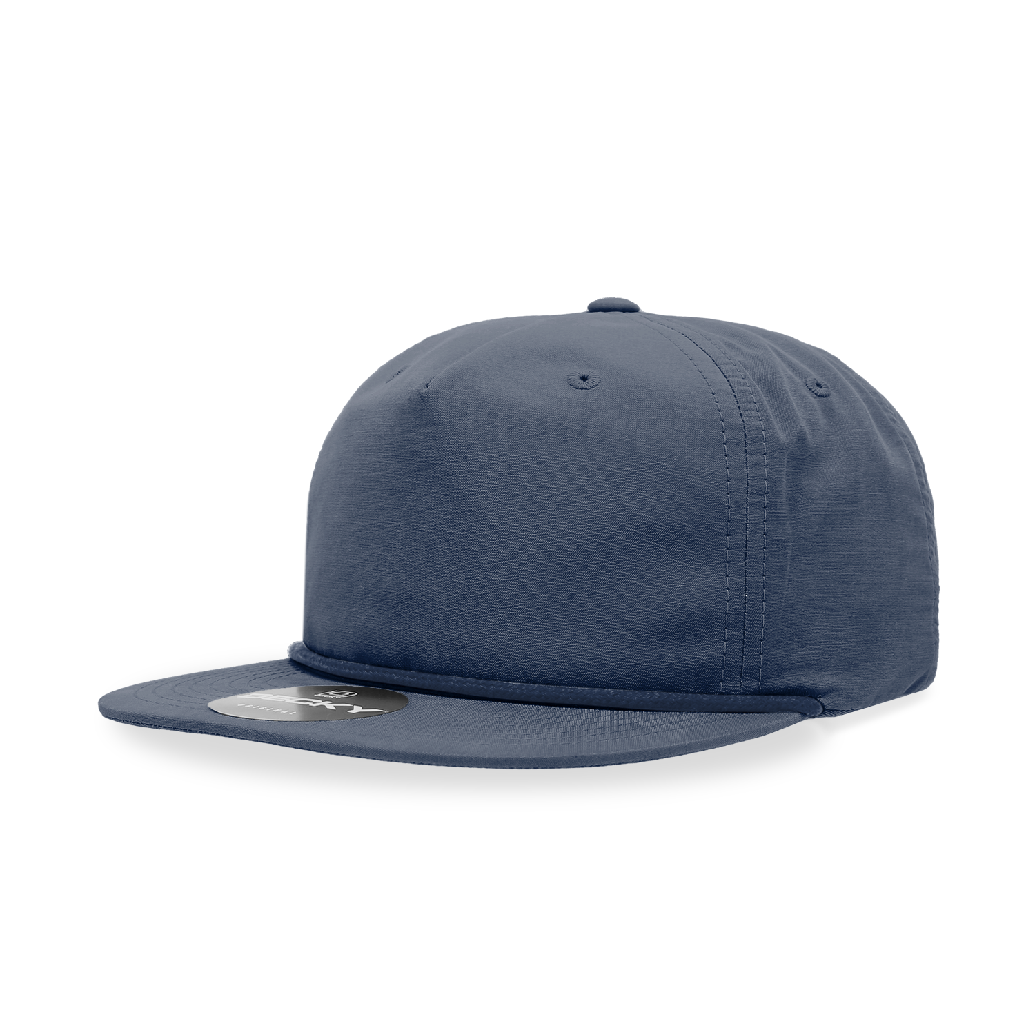Decky 6032 Classic Rope Cap, 5 Panel Flat Bill Hat, Snapback - Premium Caps from The Park Wholesale - Just $14.95! Shop now at Pat's Monograms