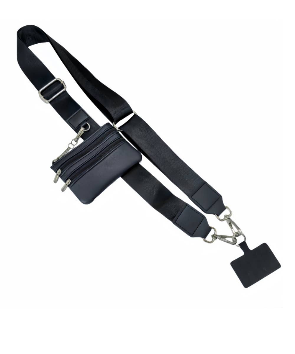 HANDBAG STRAP WITH ZIPPER POUCH PHONE HOLDER WRISTBAND - Premium Accessories from DESHENG ENTERPRISE - Just $19.95! Shop now at Pat's Monograms