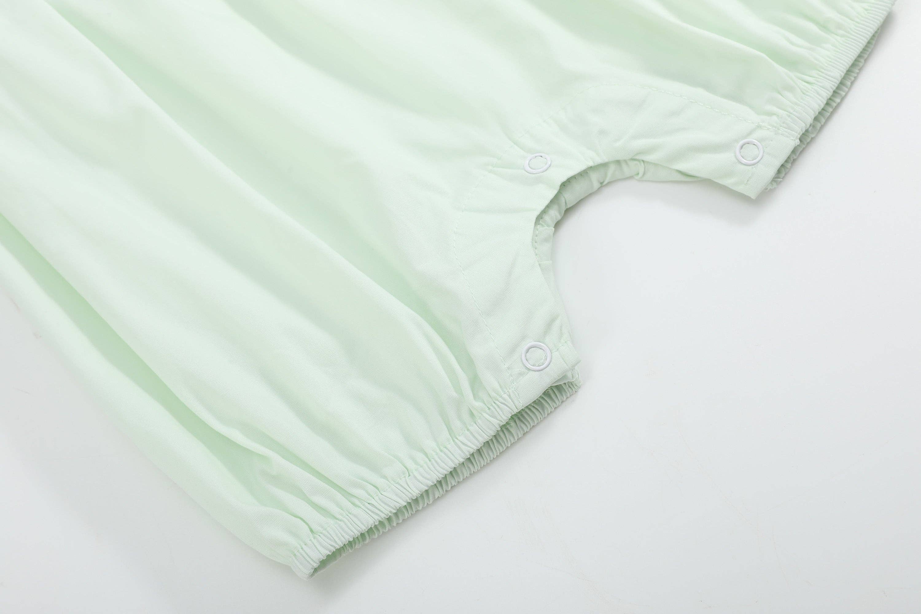 Mint Green Ruffle Jumper Romper - Premium Baby & Toddler Outfits from Lil Cactus - Just $38.95! Shop now at Pat's Monograms